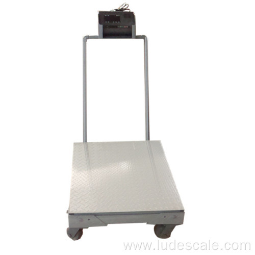 Foldable Electronic Floor Scale With Wheels